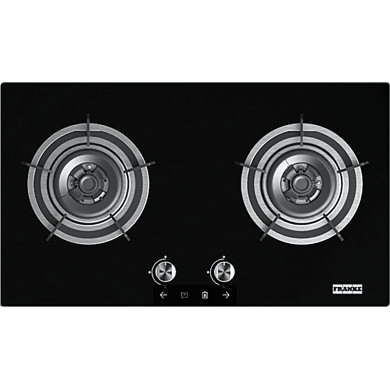 Gas hob FHG7212 Black glass 2 burner