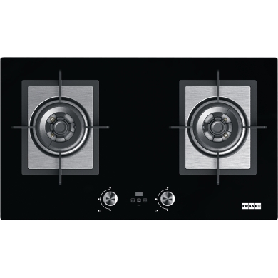 Gas hob JZT-FG7226 Black glass 2 burner