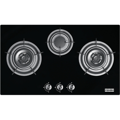 Gas hob FG8312 Black glass 3 burner NG