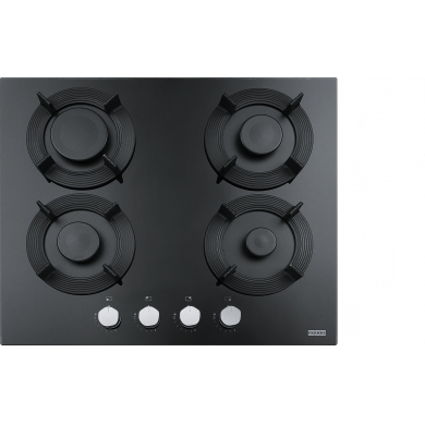 Εστία Αερίου Maris Gas OnGlass 604 Μαύρη