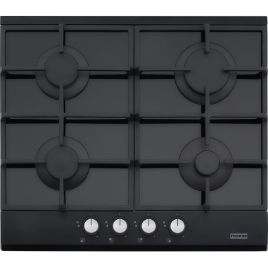 FCG604B1 60cm Black Glass Gas Cooktop
