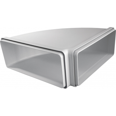 Raccord gaine plate angle 90°