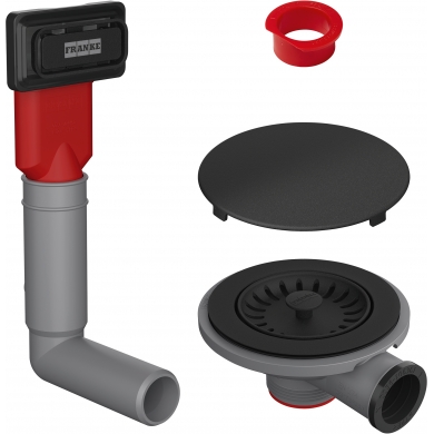 Colourline Waste Kit Set Matt Black