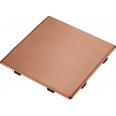 Kubus Square Draincover Copper